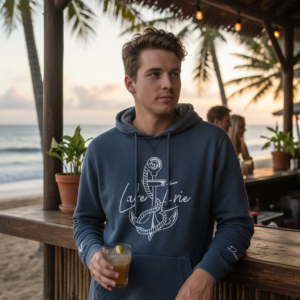 Lake Erie Anchor Vintage Lightweight Hoodie