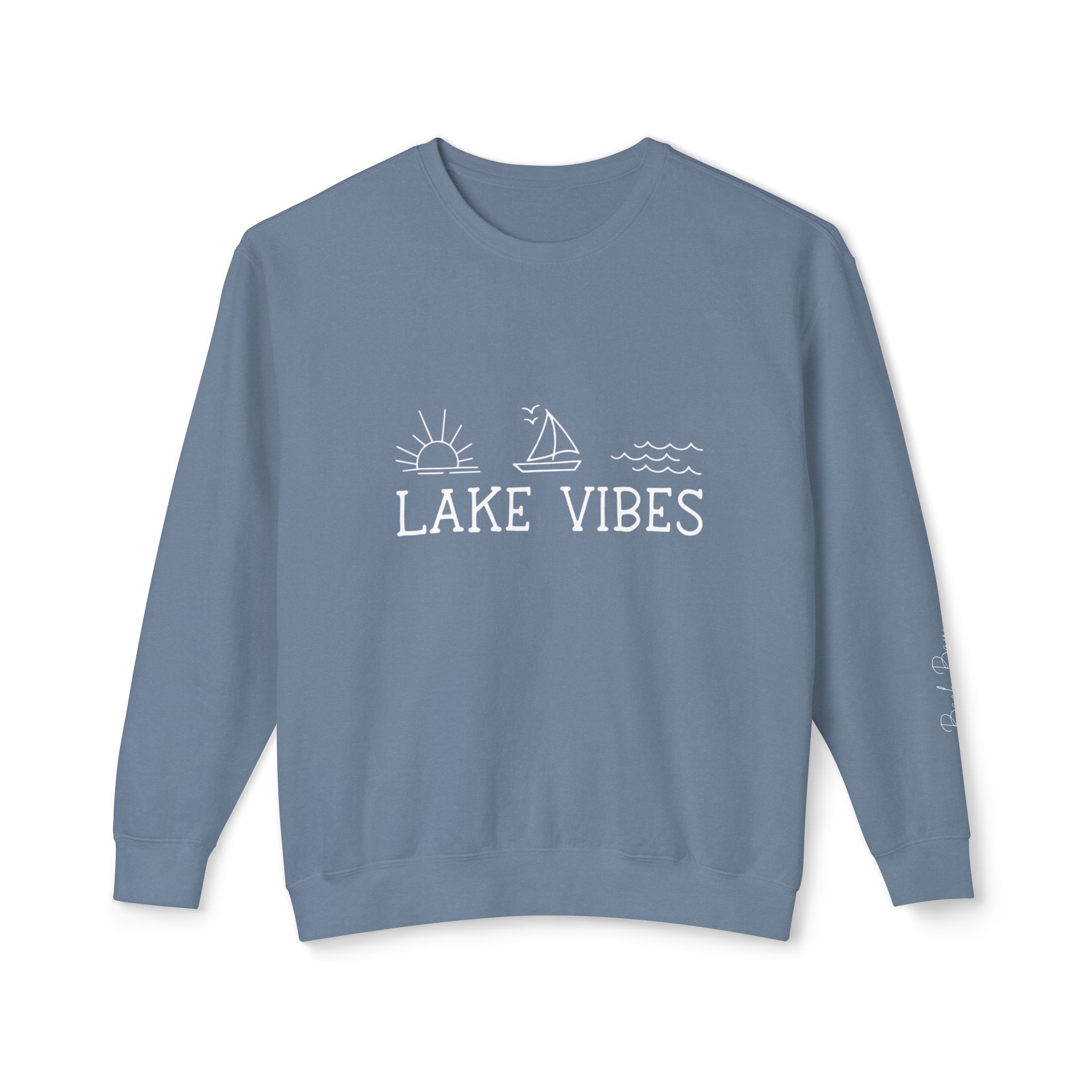 Lake Vibes Unisex Crewneck Sweatshirt – Signature Back Bay Edit 1 Lake Vibes Unisex Crewneck Sweatshirt – Signature Back Bay Edit