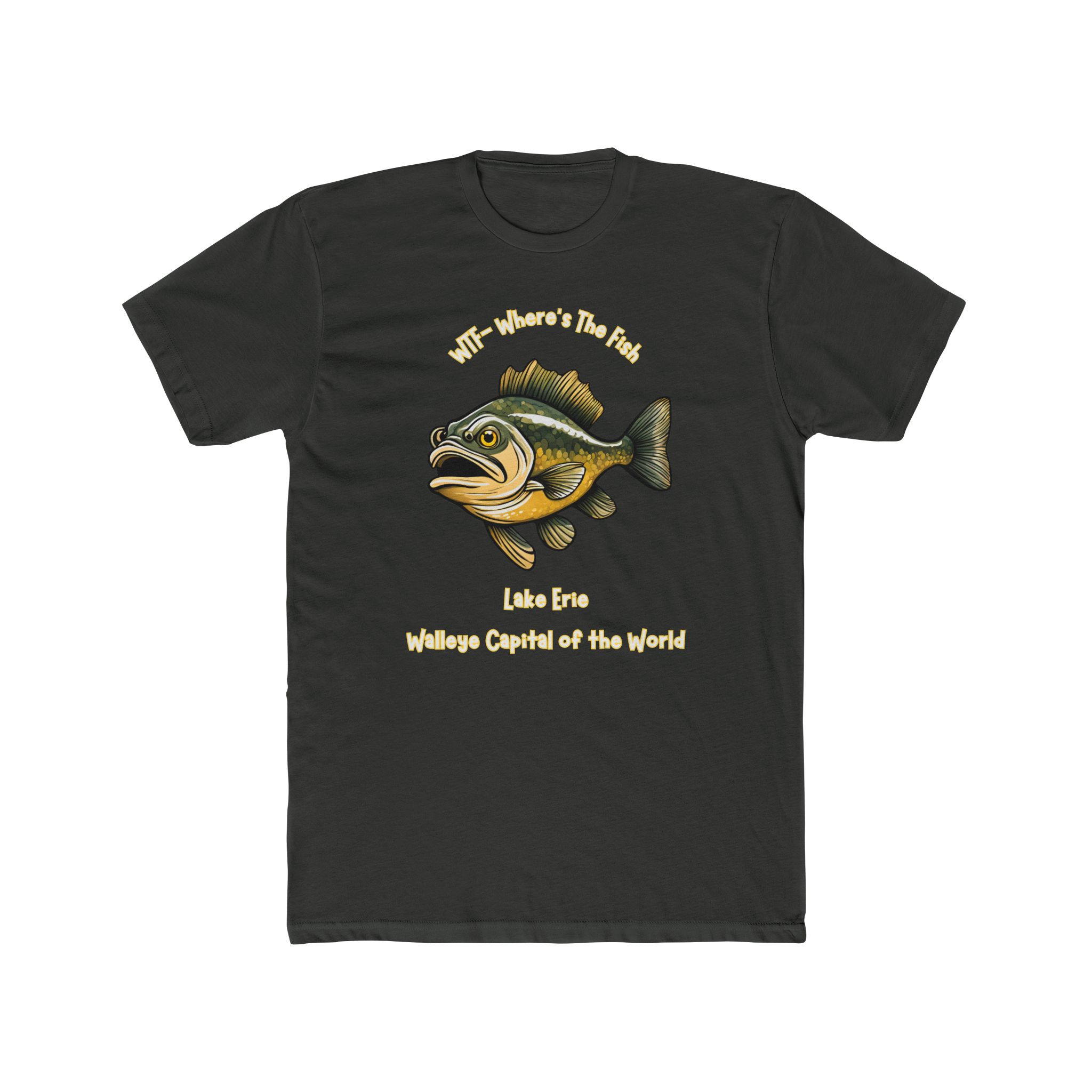 Walleye Angler Graphic Tee — "Walleye Capital of the World" 1 Walleye Angler Graphic Tee — "Walleye Capital of the World"