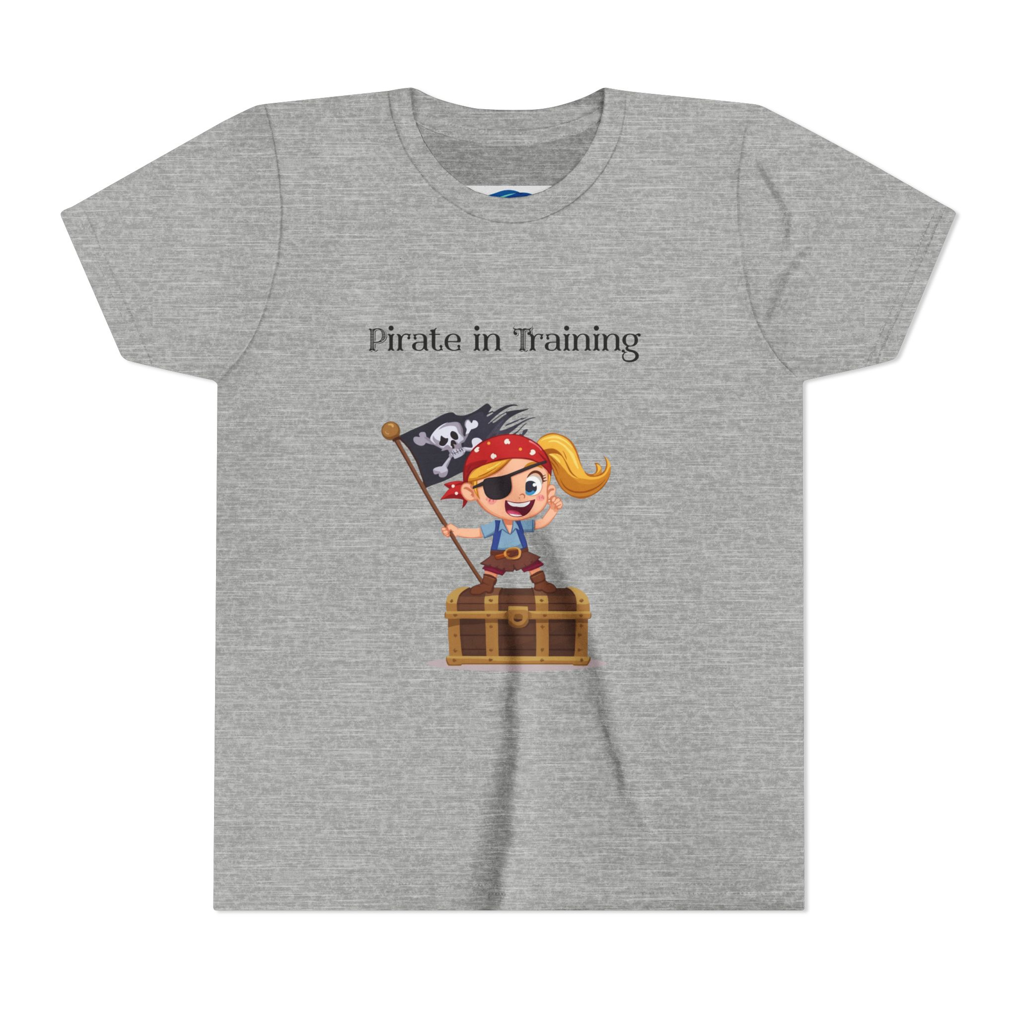 Youth Girl "Pirate in Training" Kids Pirate Graphic Shirt 3 Youth Girl "Pirate in Training" Kids Pirate Graphic Shirt - Image 3