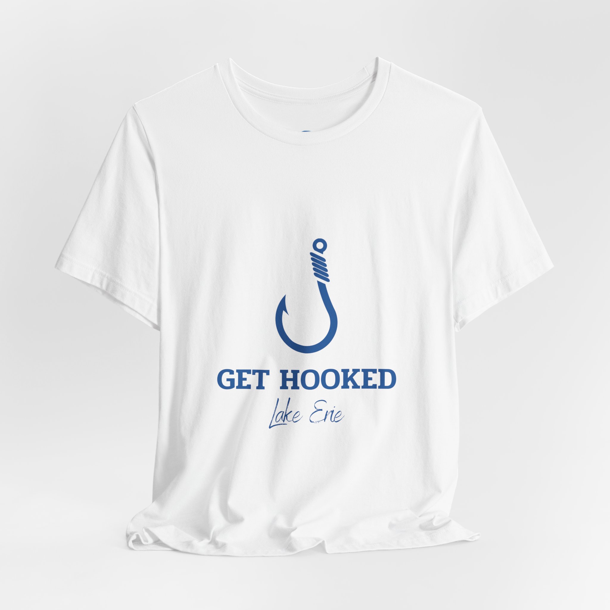Fishing Hook T‑Shirt — "Get Hooked Lake Erie" Casual Graphic Tee 4 Fishing Hook T‑Shirt — "Get Hooked Lake Erie" Casual Graphic Tee - Image 4