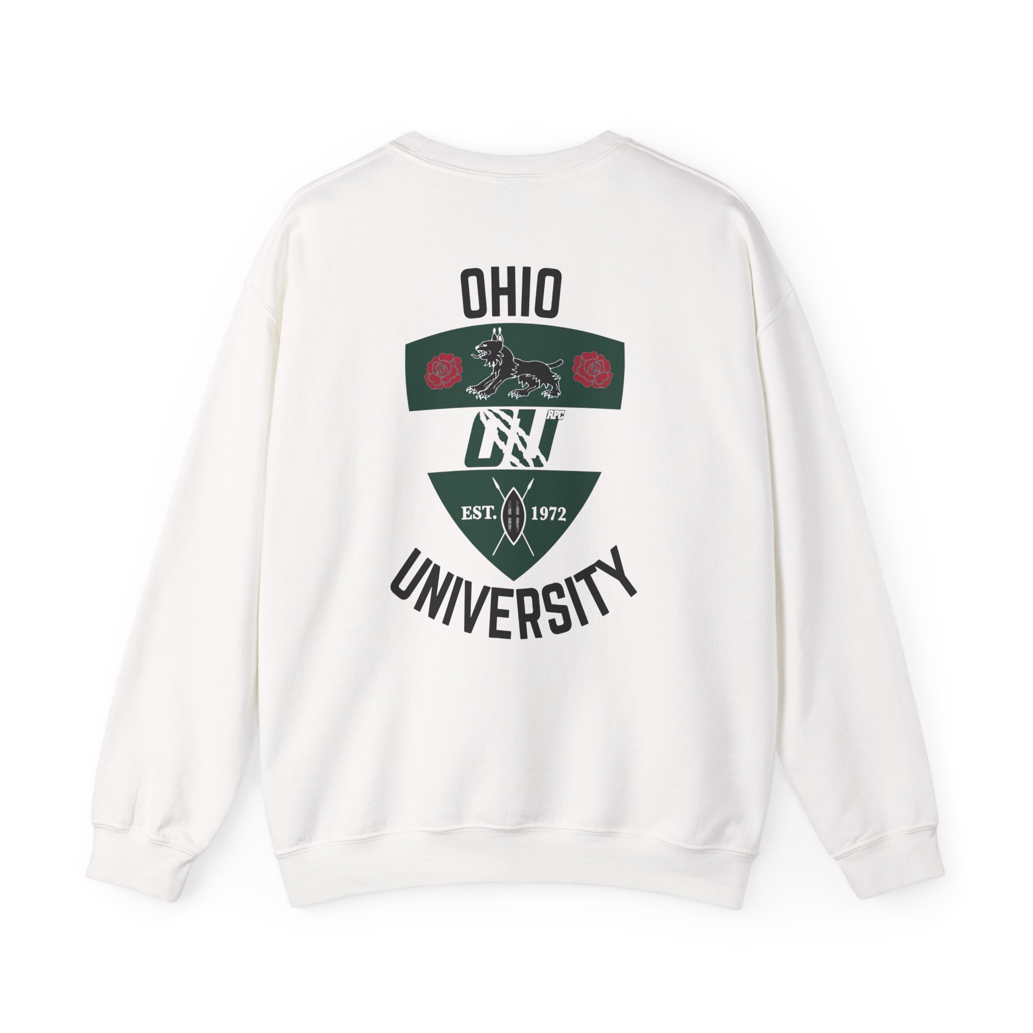 Unisex Heavy Blend Crewneck Sweatshirt - Ohio Univeristy Rugby 2 Unisex Heavy Blend Crewneck Sweatshirt - Ohio Univeristy Rugby - Image 2