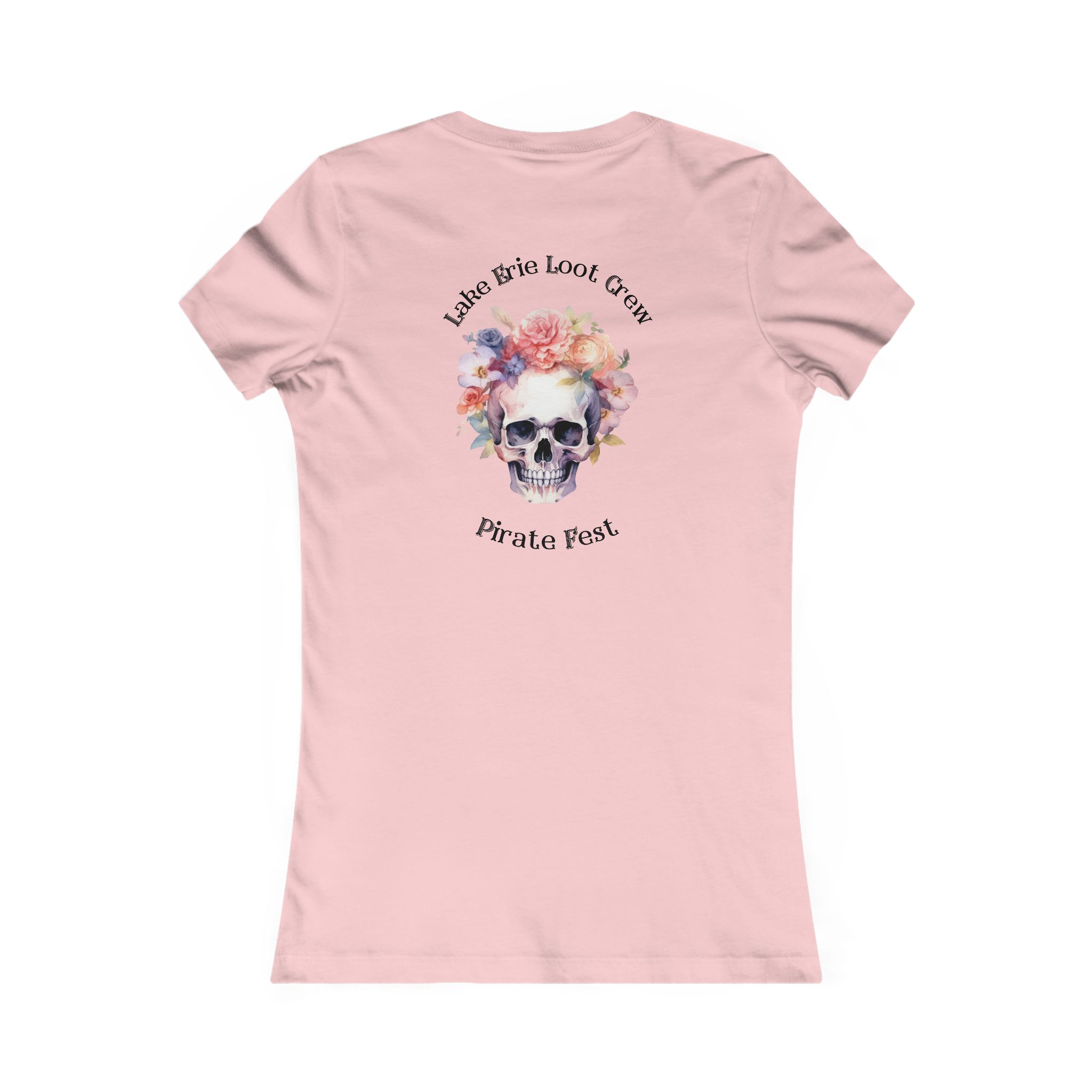Women's Lake Erie Loot Crew Floral Skull Tee - Pirate Fest Tee 10 Women's Lake Erie Loot Crew Floral Skull Tee - Pirate Fest Tee - Image 10