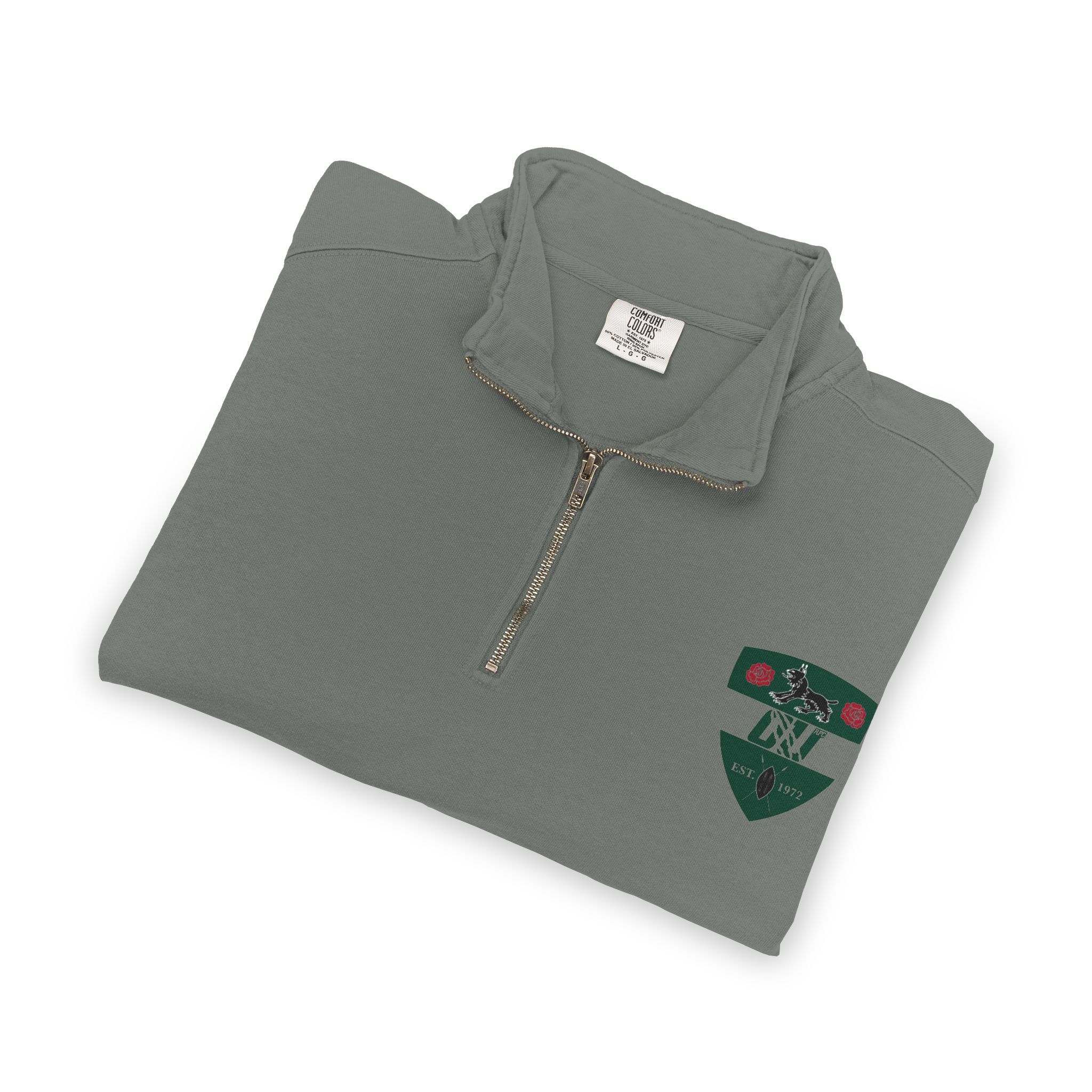 OU Mens Rugby Quarter Zip Sweatshirt 6 OU Mens Rugby Quarter Zip Sweatshirt - Image 6