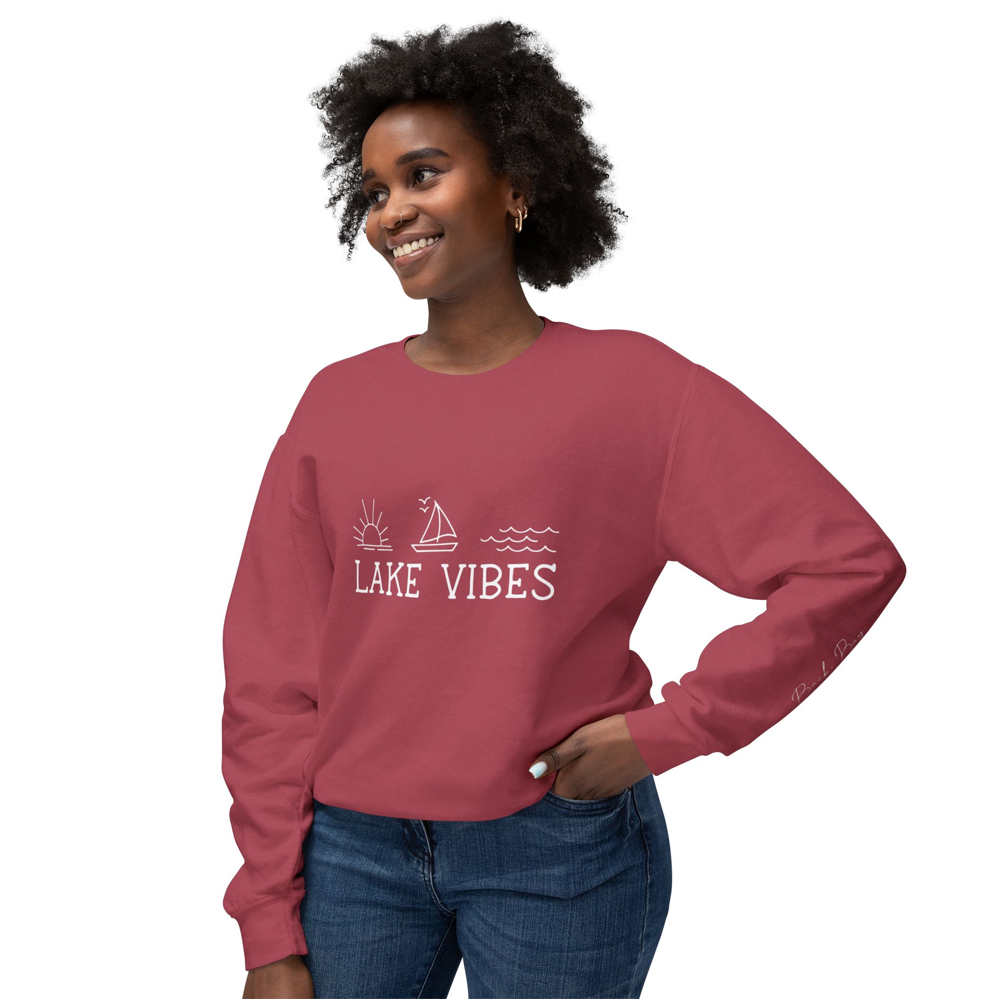 Lake Vibes Unisex Crewneck Sweatshirt – Signature Back Bay Edit 7 Lake Vibes Unisex Crewneck Sweatshirt – Signature Back Bay Edit - Image 7