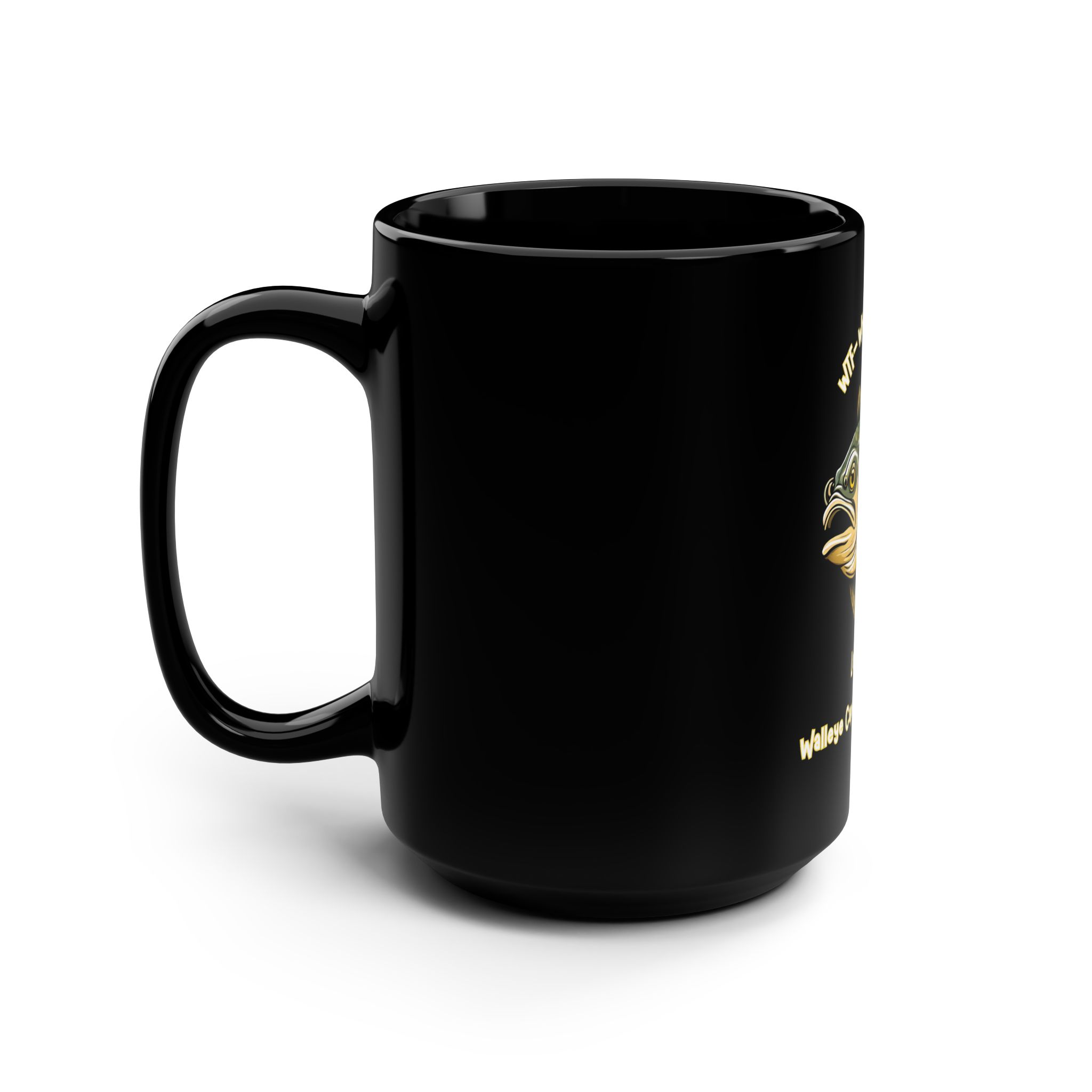 Mug – "WTF Where's The Fish" Lake Erie Walleye Capital Black Coffee Mug 15oz 4 Mug – "WTF Where's The Fish" Lake Erie Walleye Capital Black Coffee Mug 15oz - Image 4