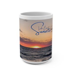 Lake Erie Sunsets 15oz Photo Mug