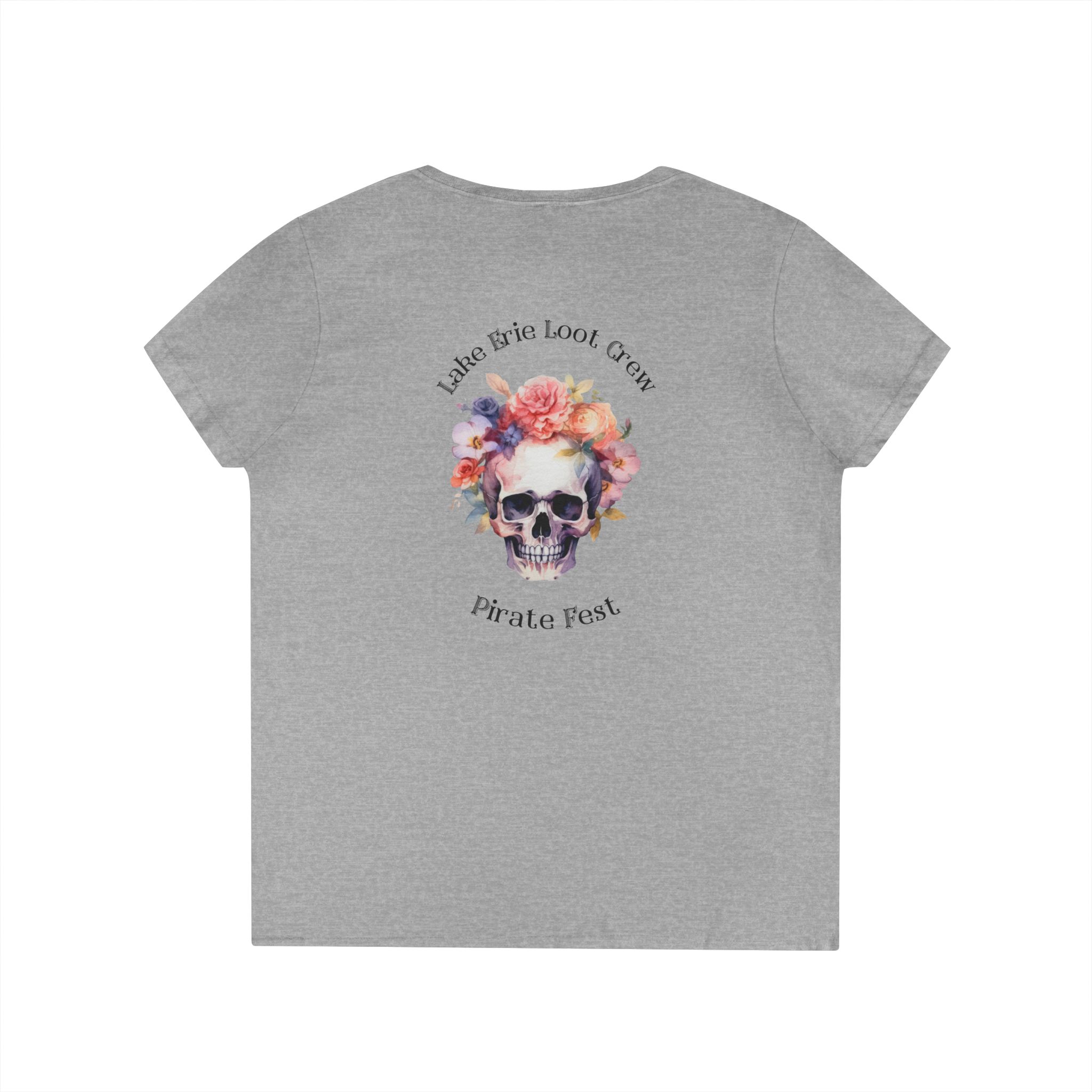 Lake Erie Loot Crew Pirate Fest V-Neck Tee 5 Lake Erie Loot Crew Pirate Fest V-Neck Tee - Image 5